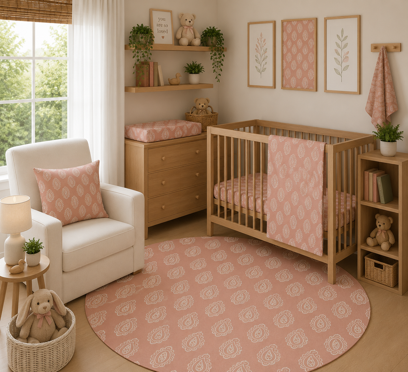 Clay Paisley Nursery Set