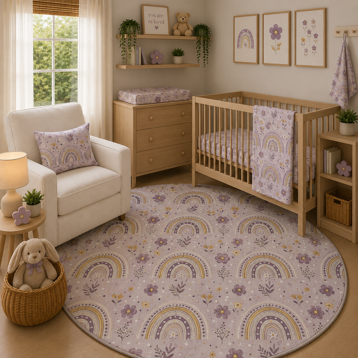 Lilac Meadow Arches Nursery Set