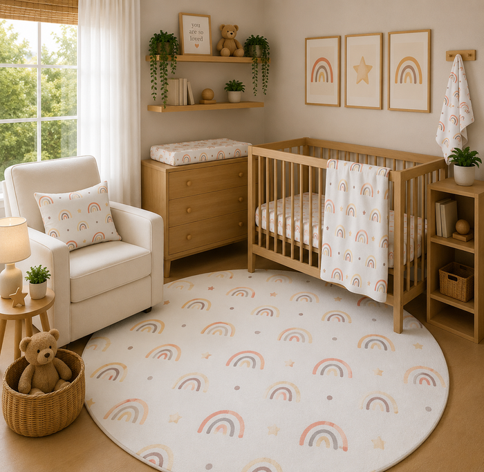 Peach Rainbow Nursery Set
