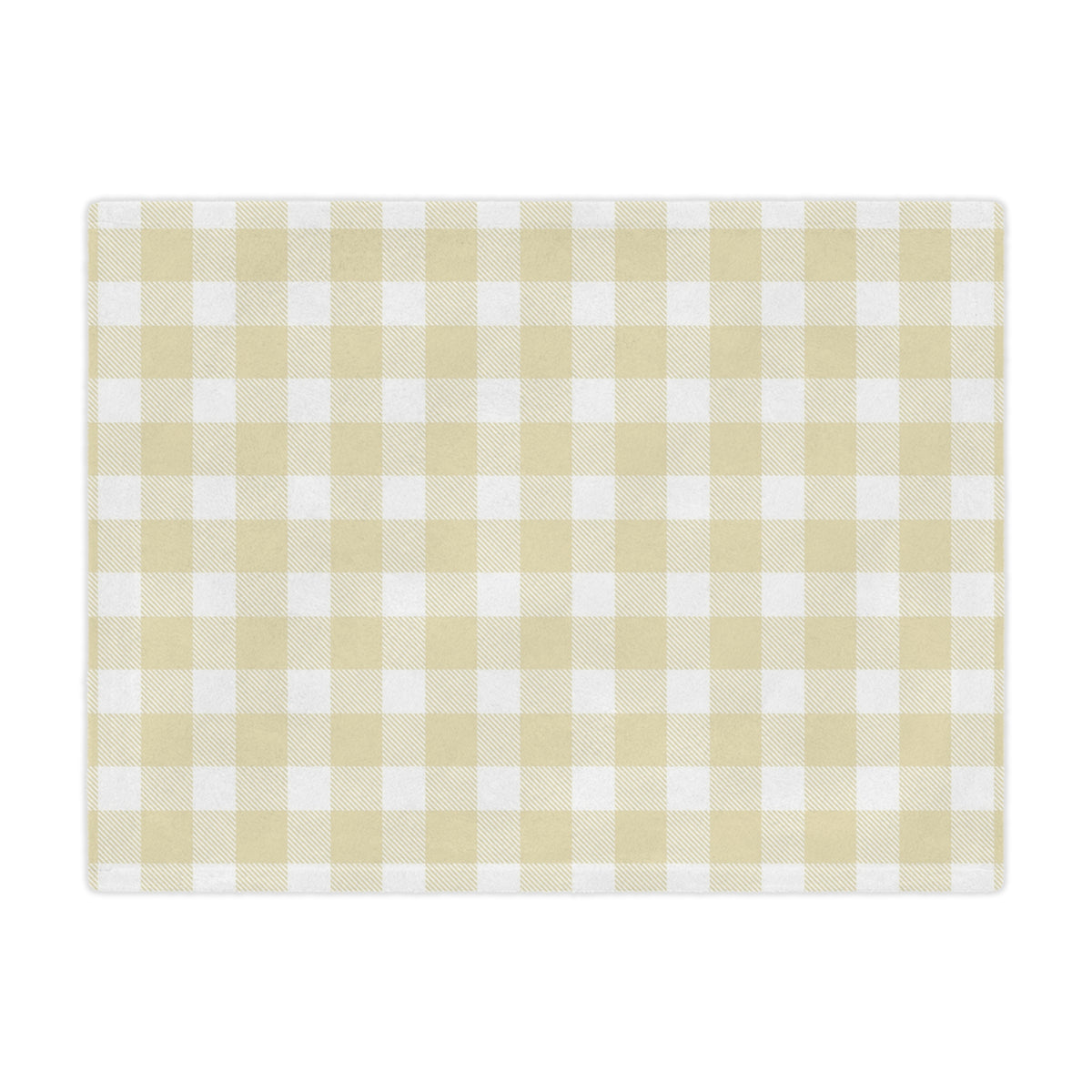 Butter Gingham Minky Baby Blanket