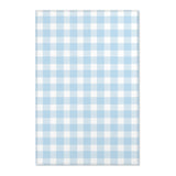 Baby Blue Gingham Nursery Area Rug
