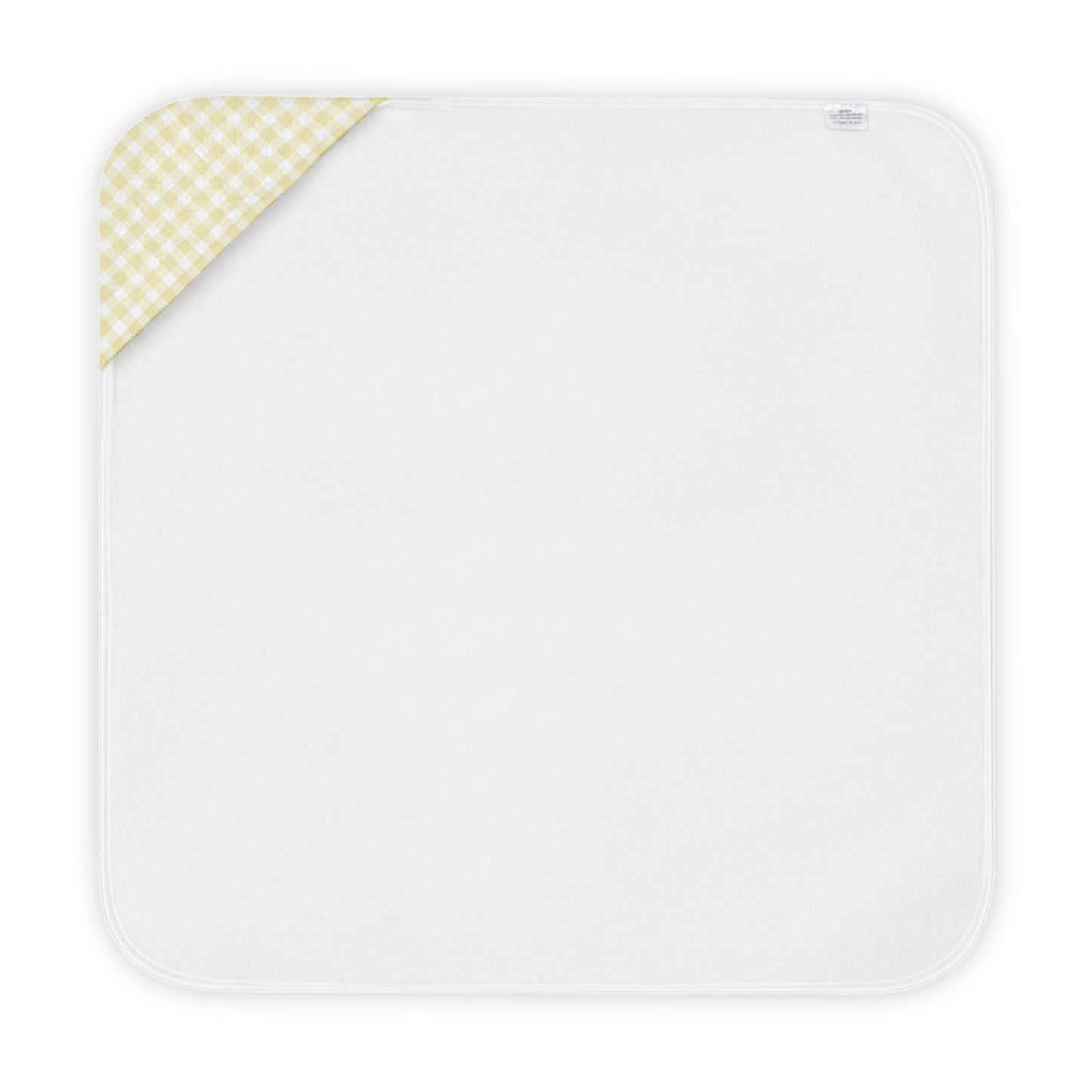 Butter Gingham Hooded Baby Towel