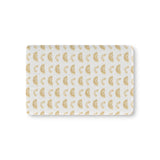 Golden Arches fitted crib sheet on a nursery crib mattress
