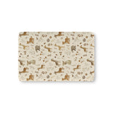 Golden Savanna fitted crib sheet on a nursery crib mattress