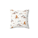 Moonlit Dreams decorative nursery pillow on a glider chair