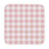 Rose Gingham hooded baby towel wrapped around a baby