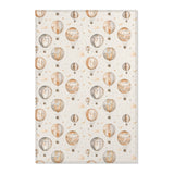 Wandering Balloons nursery area rug in a baby room