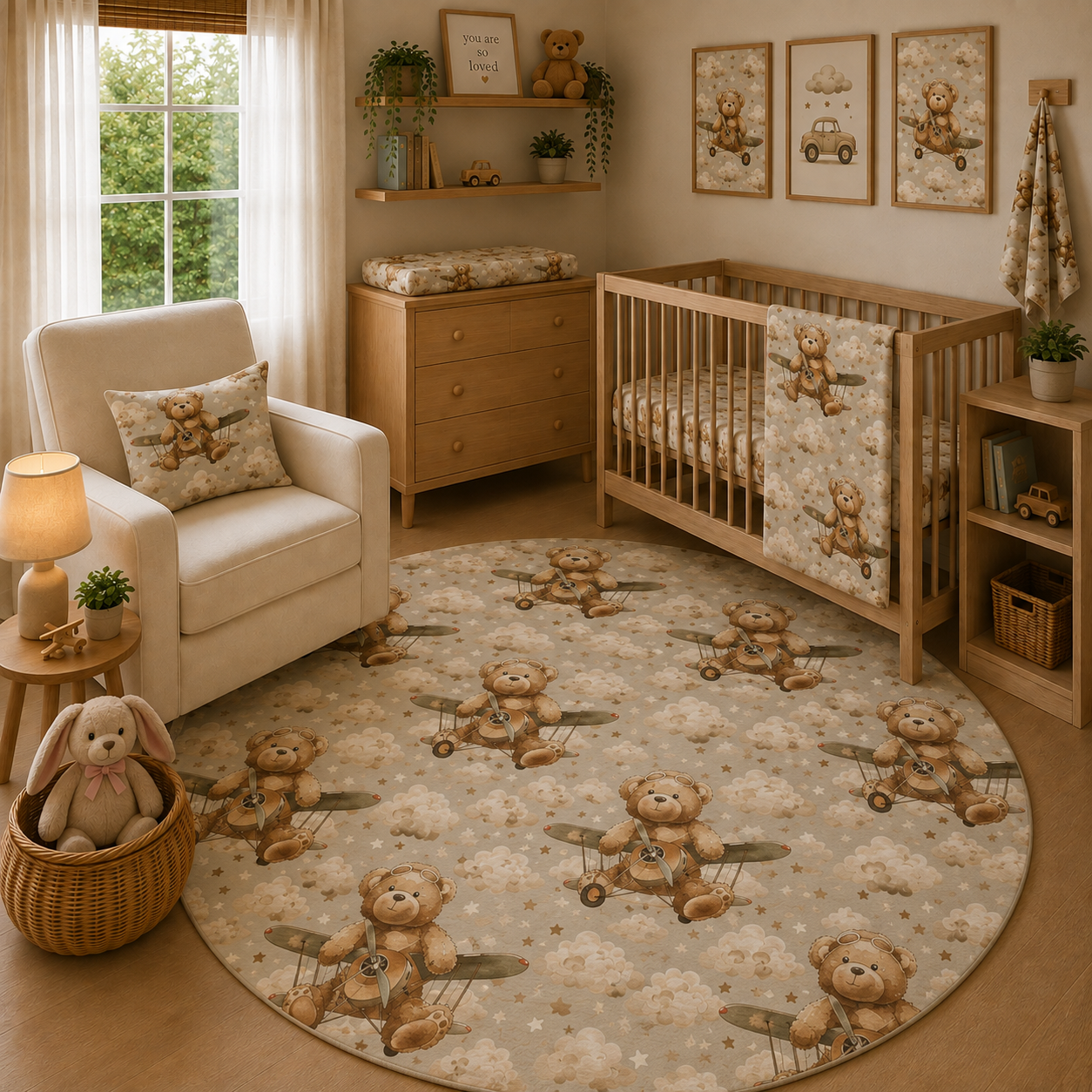 Aviator Bears Nursery Set