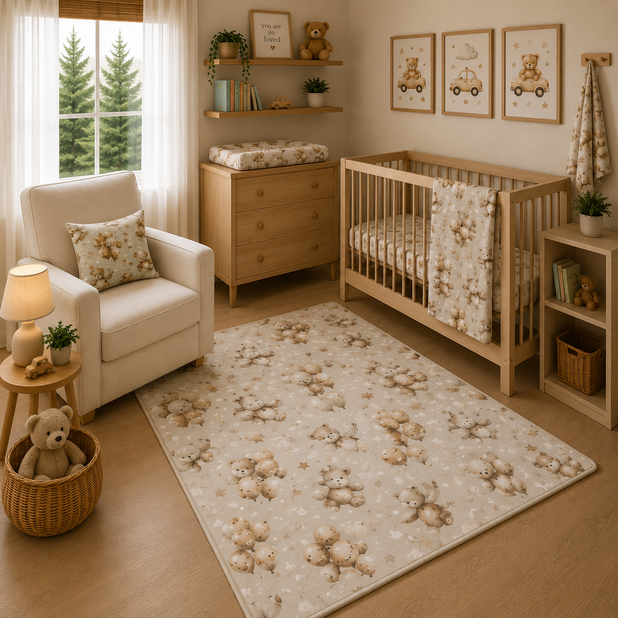 Balloon Bears Nursery Set
