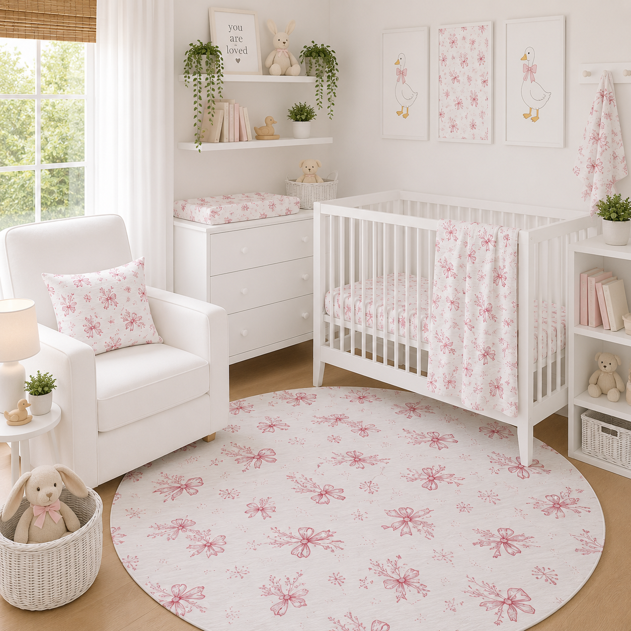 Crimson Bow Nursery Set