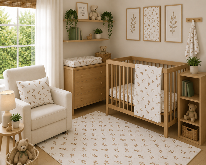 Linen Leaf Nursery Set