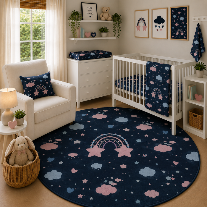 Midnight Rainbow Nursery Set