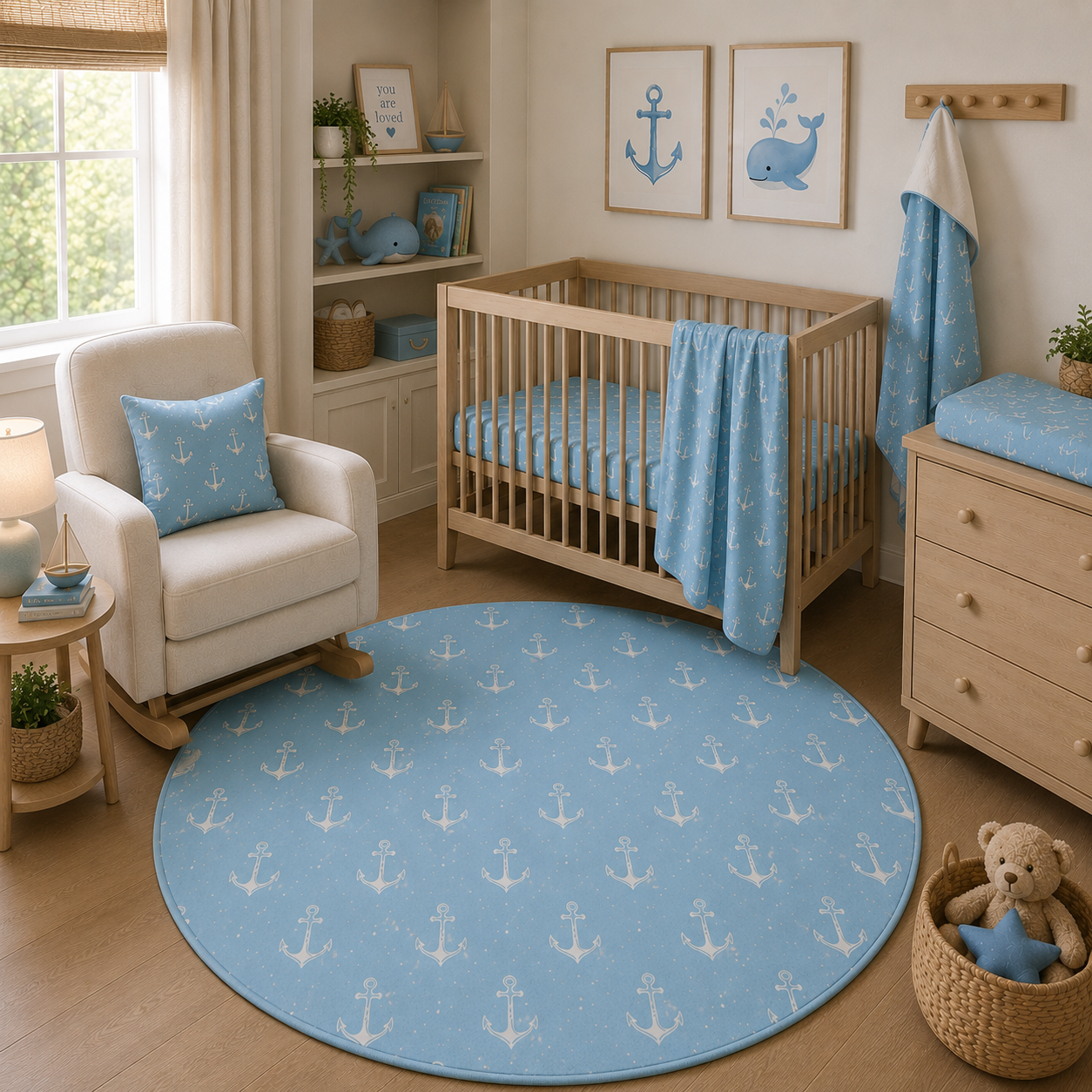 Nautical Anchors Nursery Set