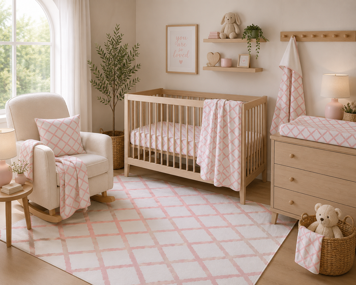 Pink Trellis Nursery Set