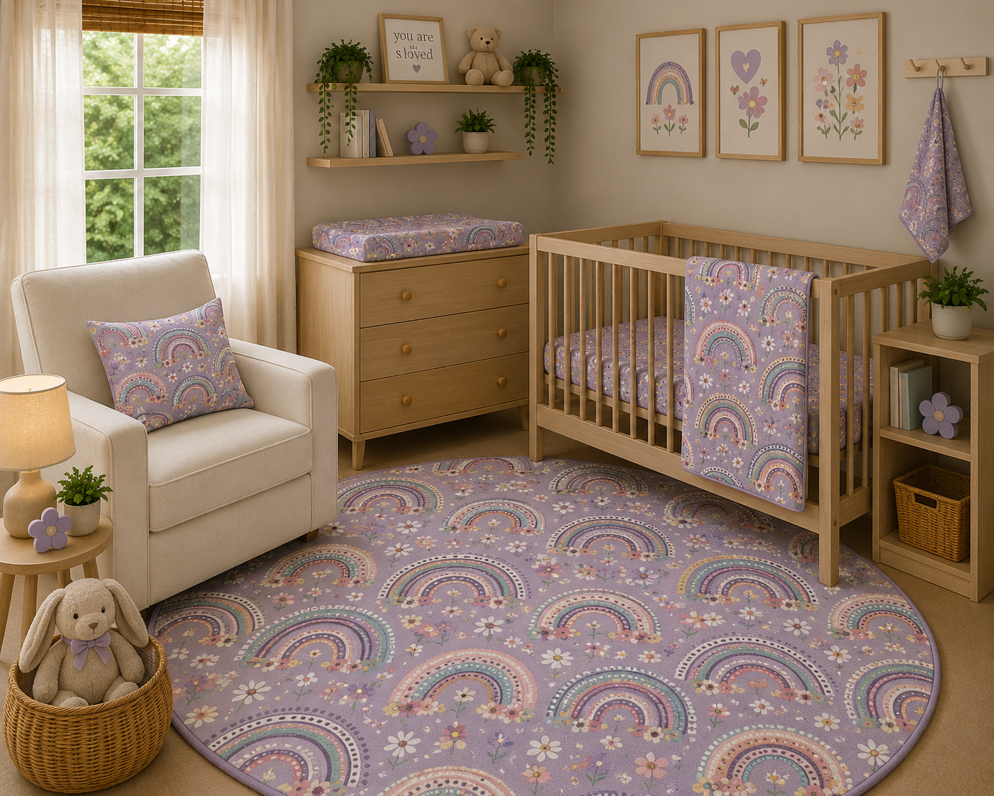 Posy Rainbows Nursery Set