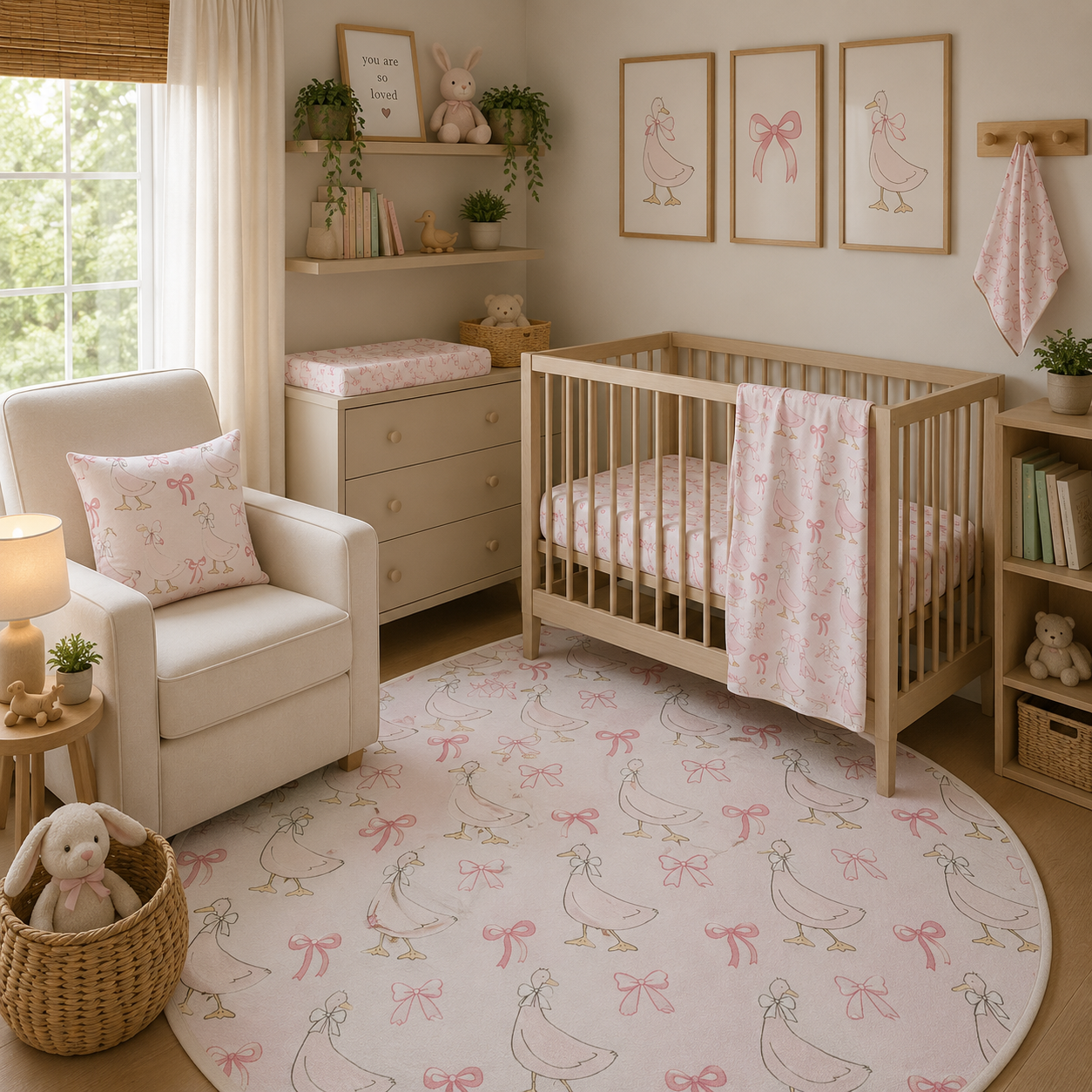 Ribbon Goose Nursery Set