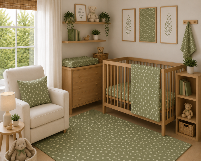 Sage Speckle Nursery Set