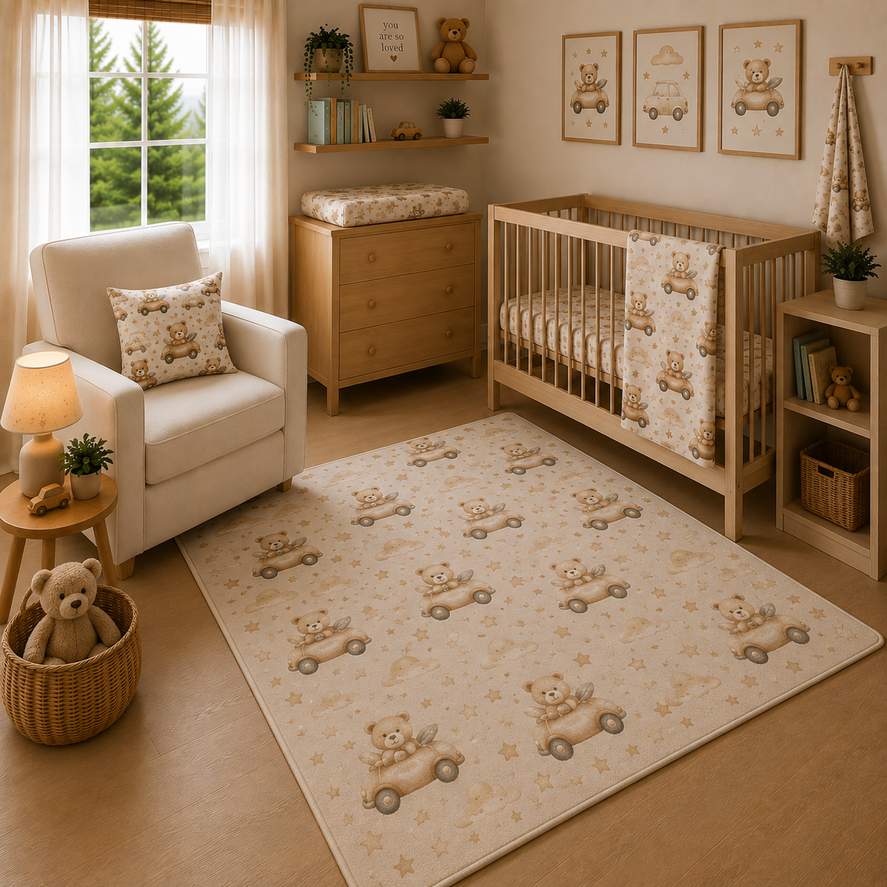 Teddy Roadtrip Nursery Set