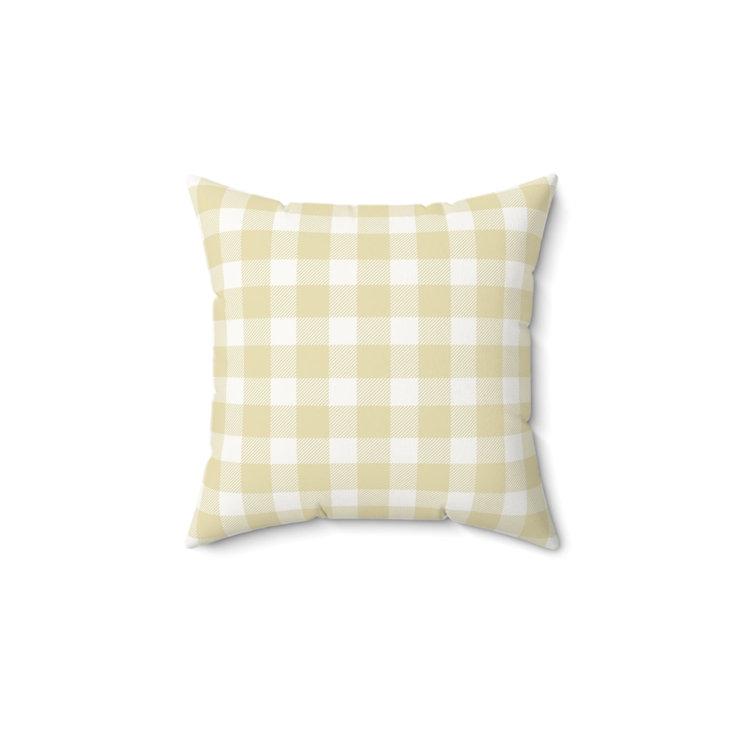 Butter Gingham Nursery Pillow
