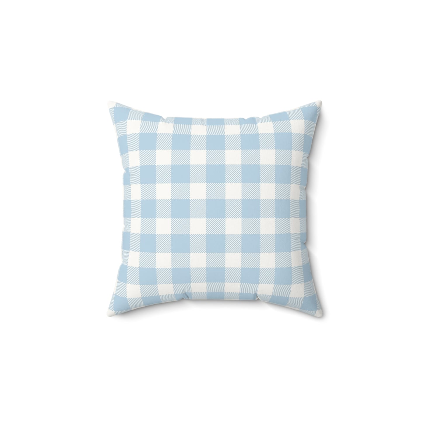 Baby Blue Gingham Nursery Pillow