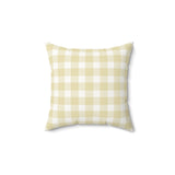 Butter Gingham Nursery Pillow