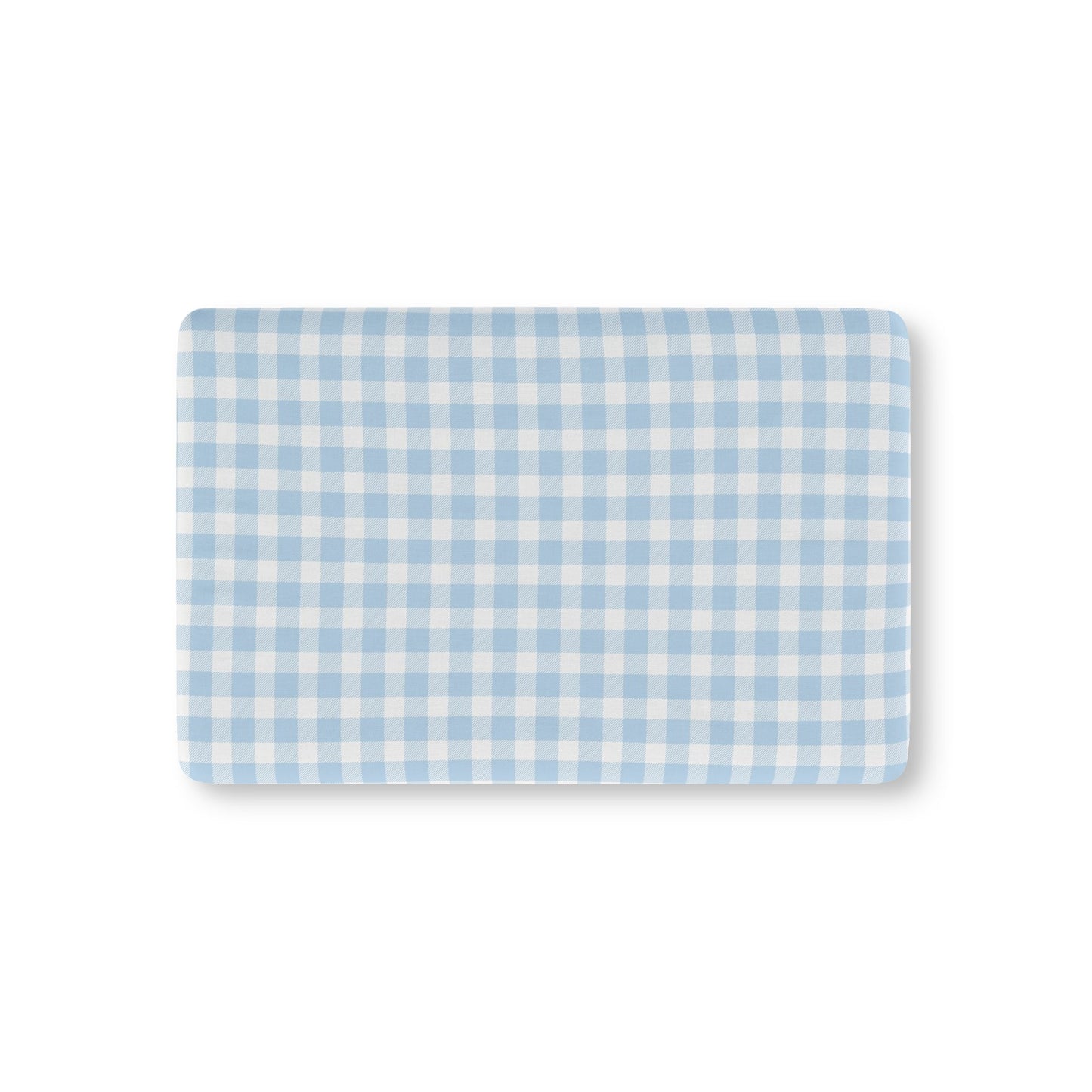 Baby Blue Gingham Crib Sheet