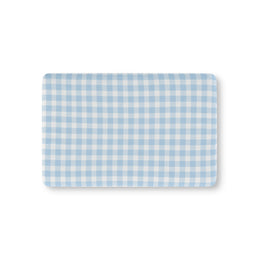 Baby Blue Gingham Crib Sheet