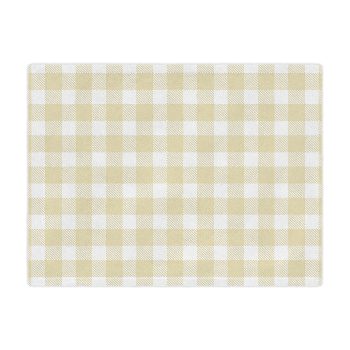Butter Gingham Minky Baby Blanket