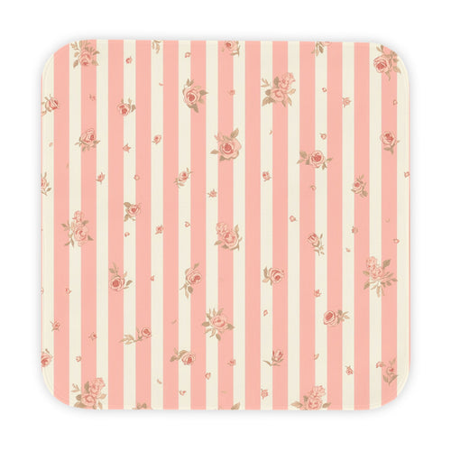 P52 - Hooded Baby Towel - Vintage Floral Stripes