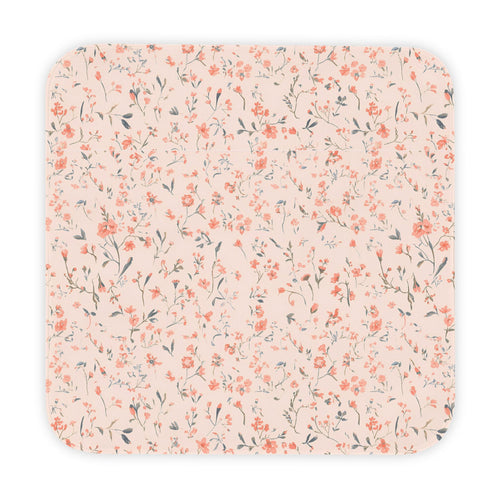 P53 - Hooded Baby Towel - Vintage Floral Pink/Green