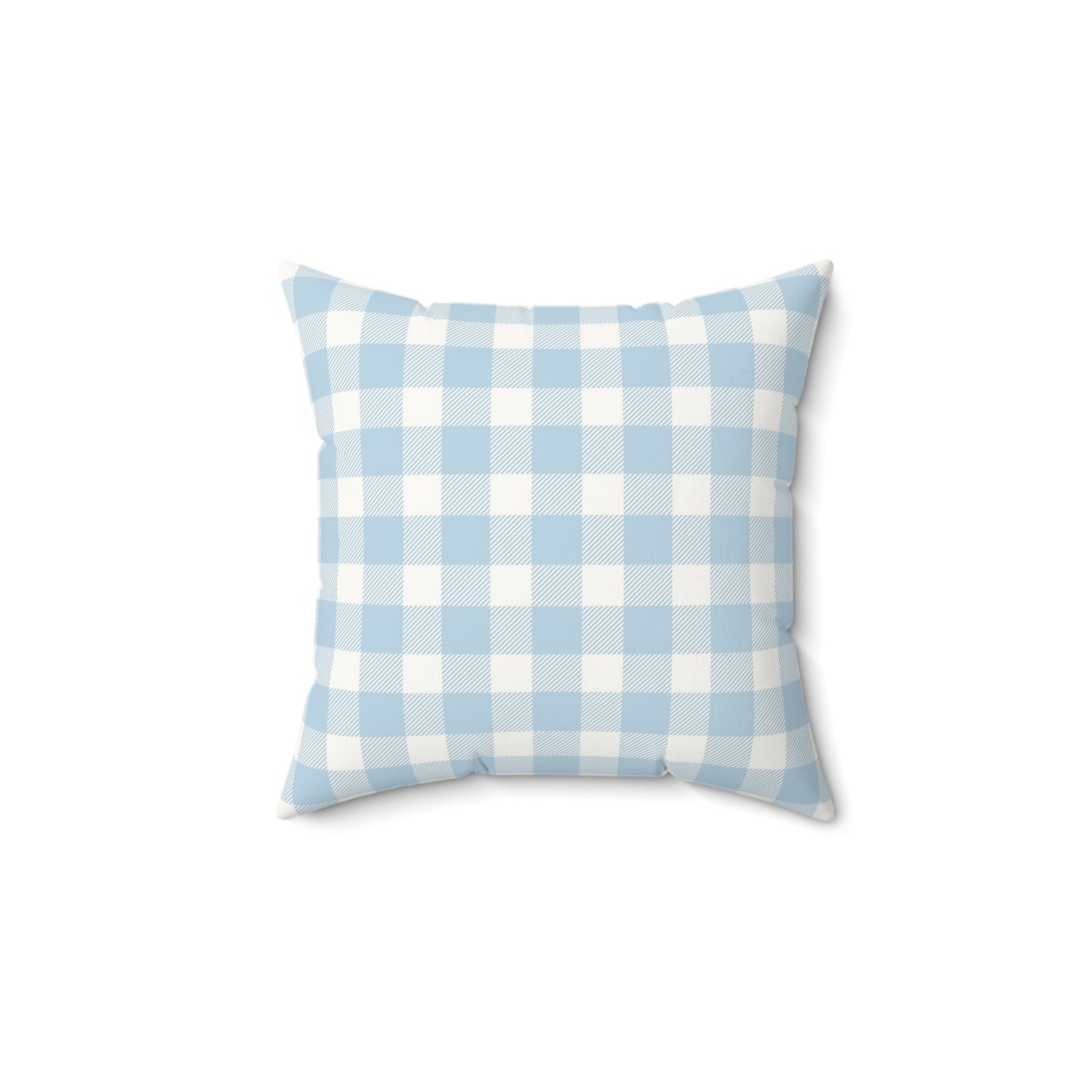 Baby Blue Gingham Nursery Pillow