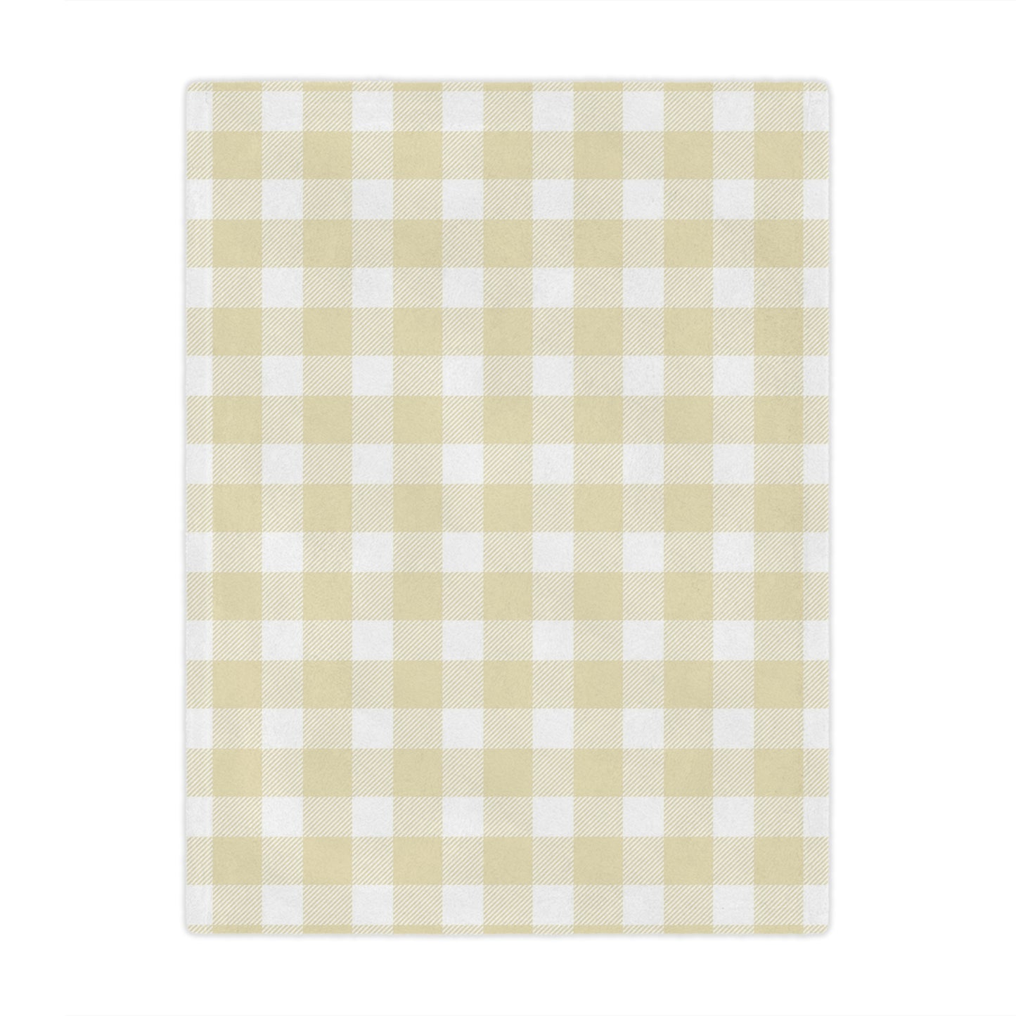 Butter Gingham Minky Baby Blanket