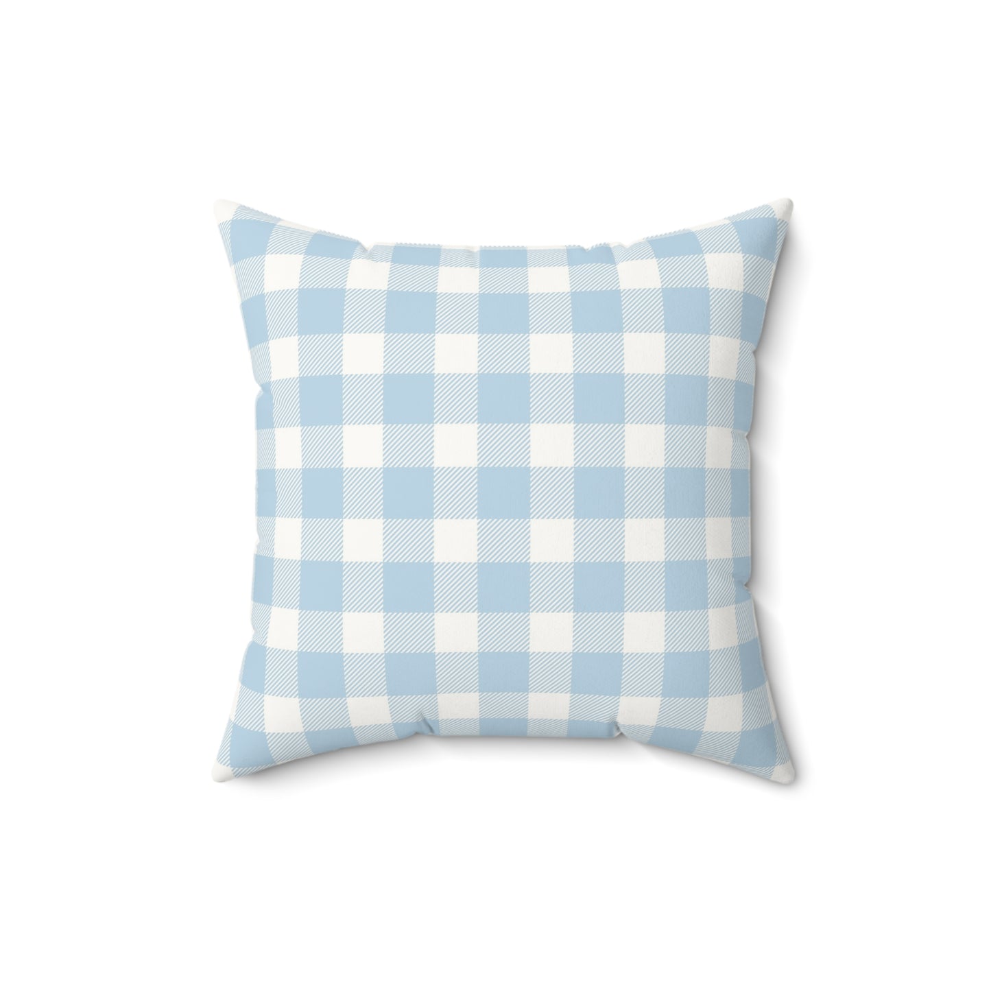 Baby Blue Gingham Nursery Pillow