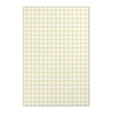 Butter Gingham Nursery Area Rug