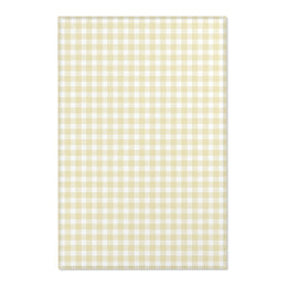 Butter Gingham Nursery Area Rug