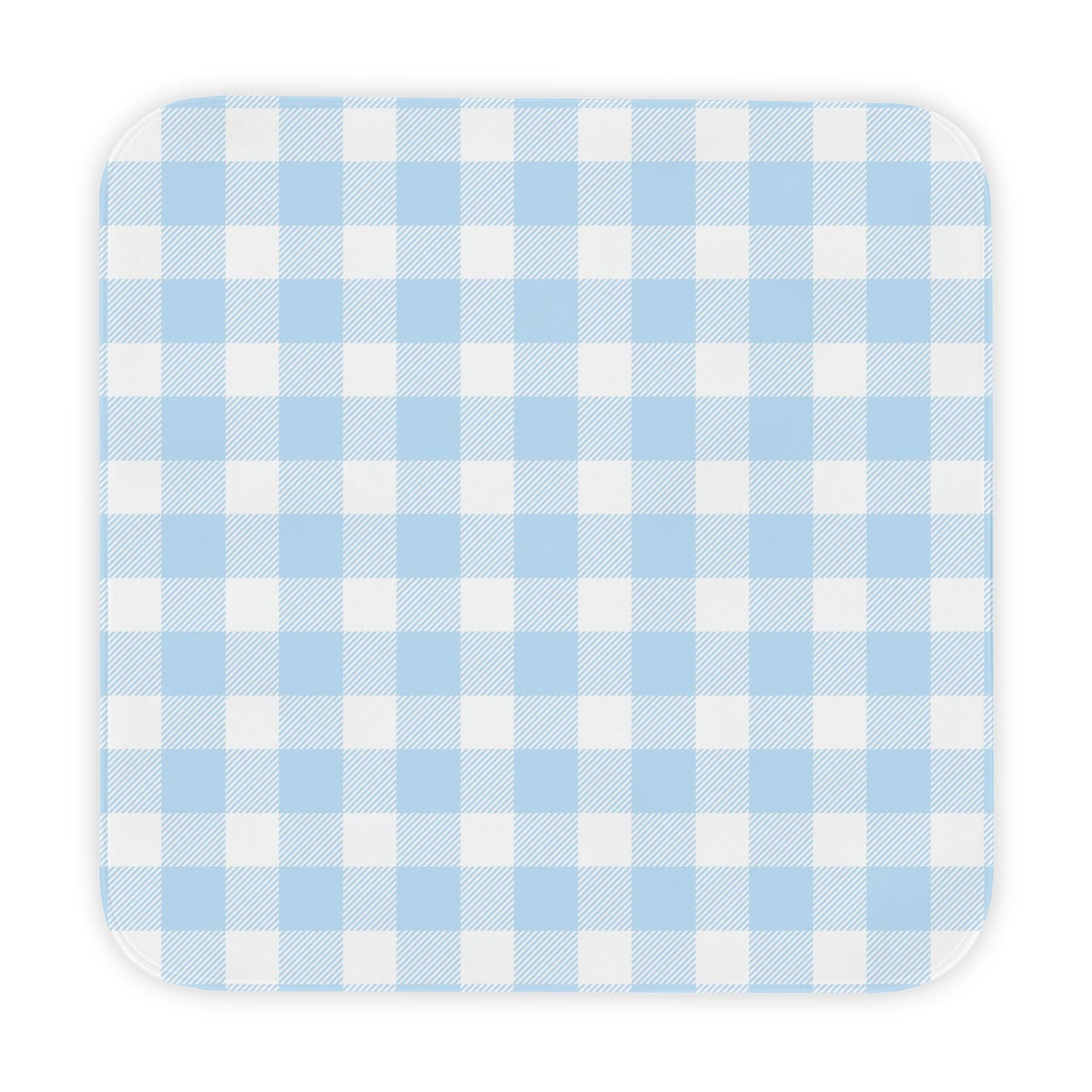 Baby Blue Gingham Hooded Baby Towel