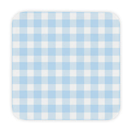 Baby Blue Gingham Hooded Baby Towel