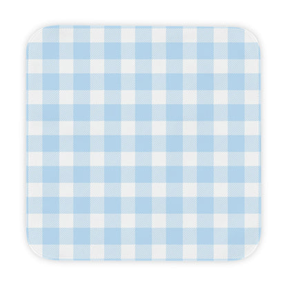 Baby Blue Gingham Hooded Baby Towel