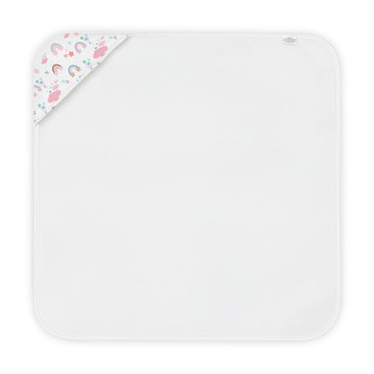 P42 - Hooded Baby Towel - Pastel Rainbows