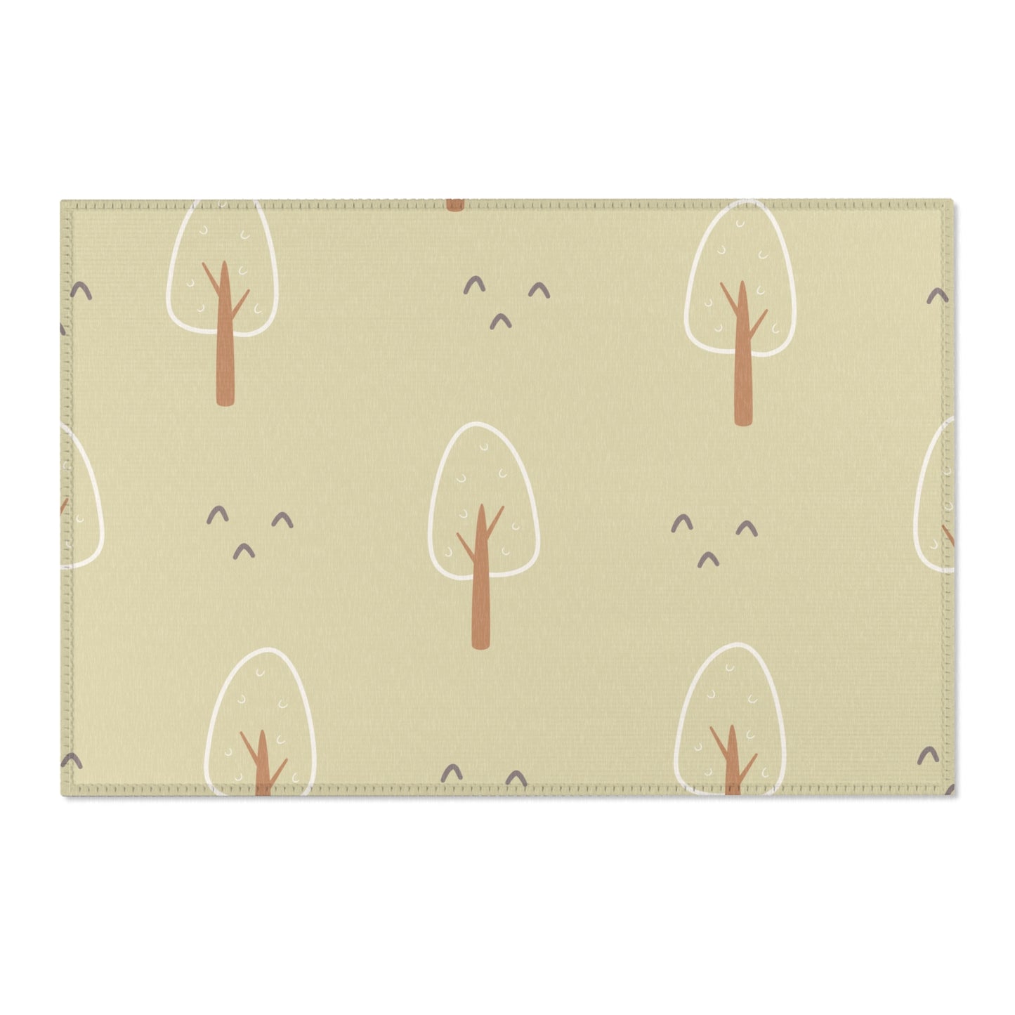 Scandi Forest Nursery Area Rug