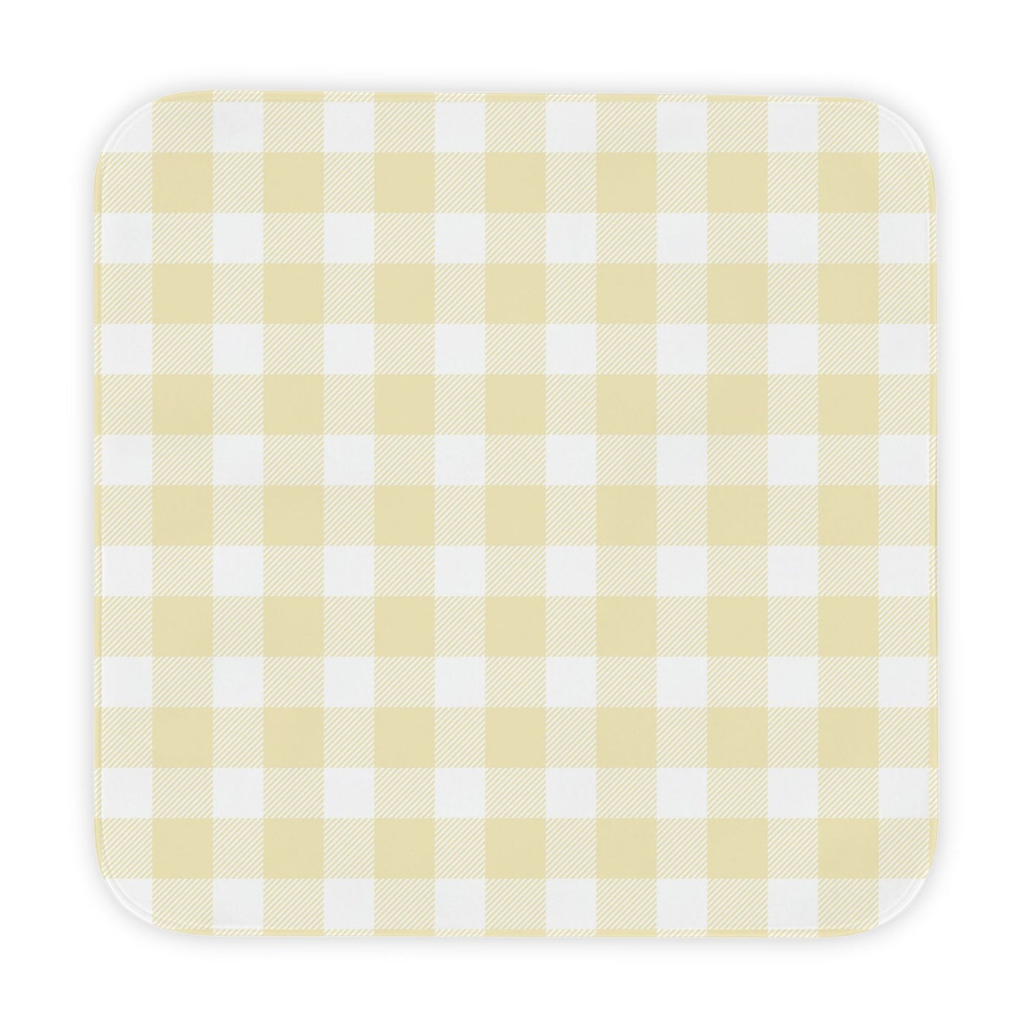 Butter Gingham Hooded Baby Towel