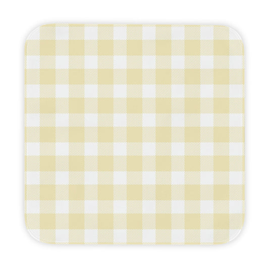 Butter Gingham Hooded Baby Towel