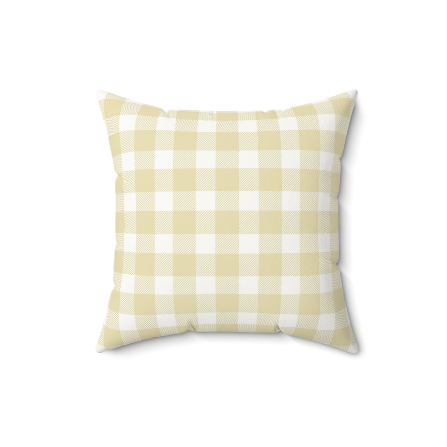 Butter Gingham Nursery Pillow
