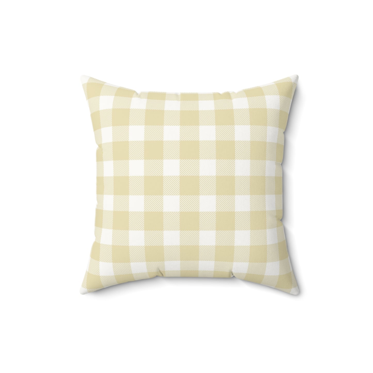Butter Gingham Nursery Pillow