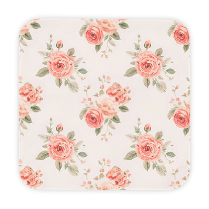 P51 - Hooded Baby Towel - Vintage Pink Roses