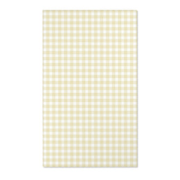 Butter Gingham Nursery Area Rug