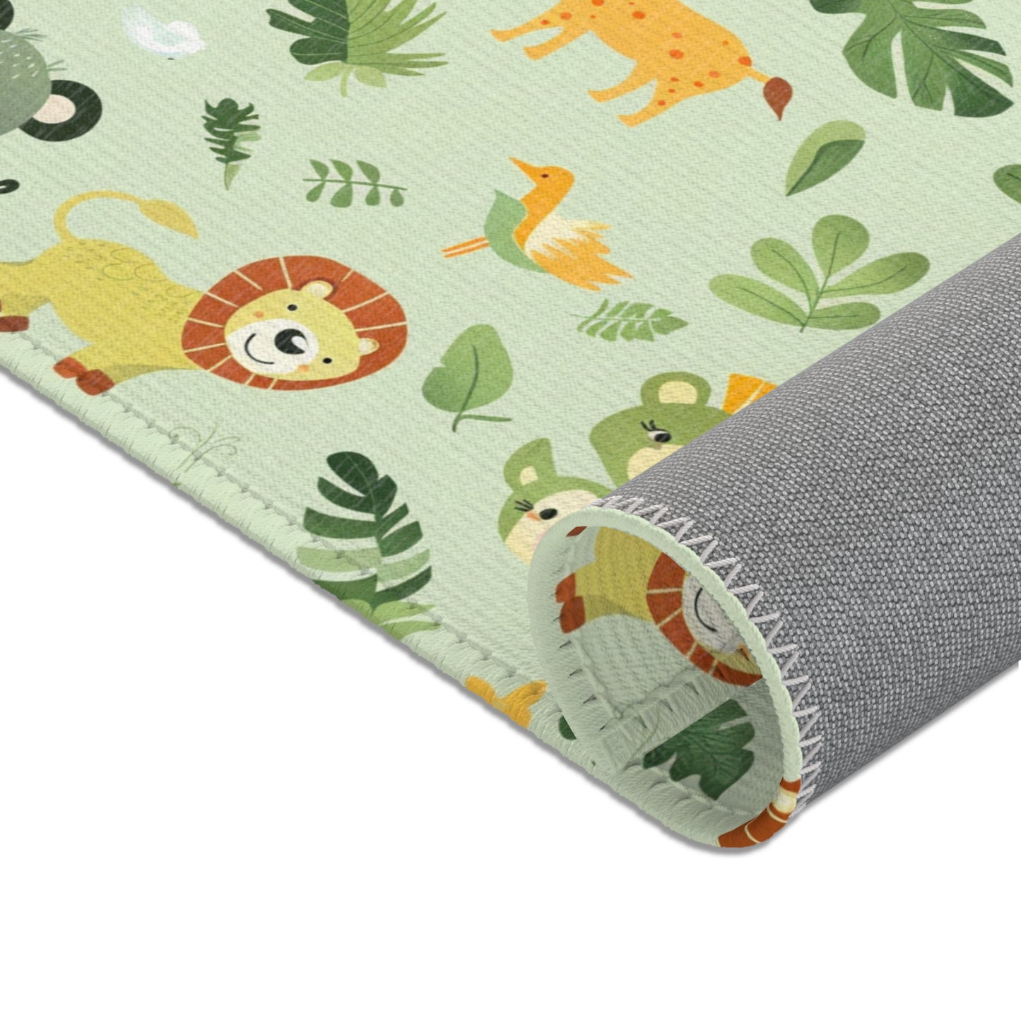 Jungle Friends Nursery Area Rug