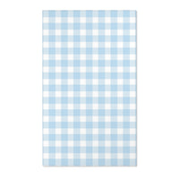 Baby Blue Gingham Nursery Area Rug