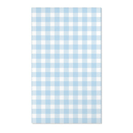 Baby Blue Gingham Nursery Area Rug