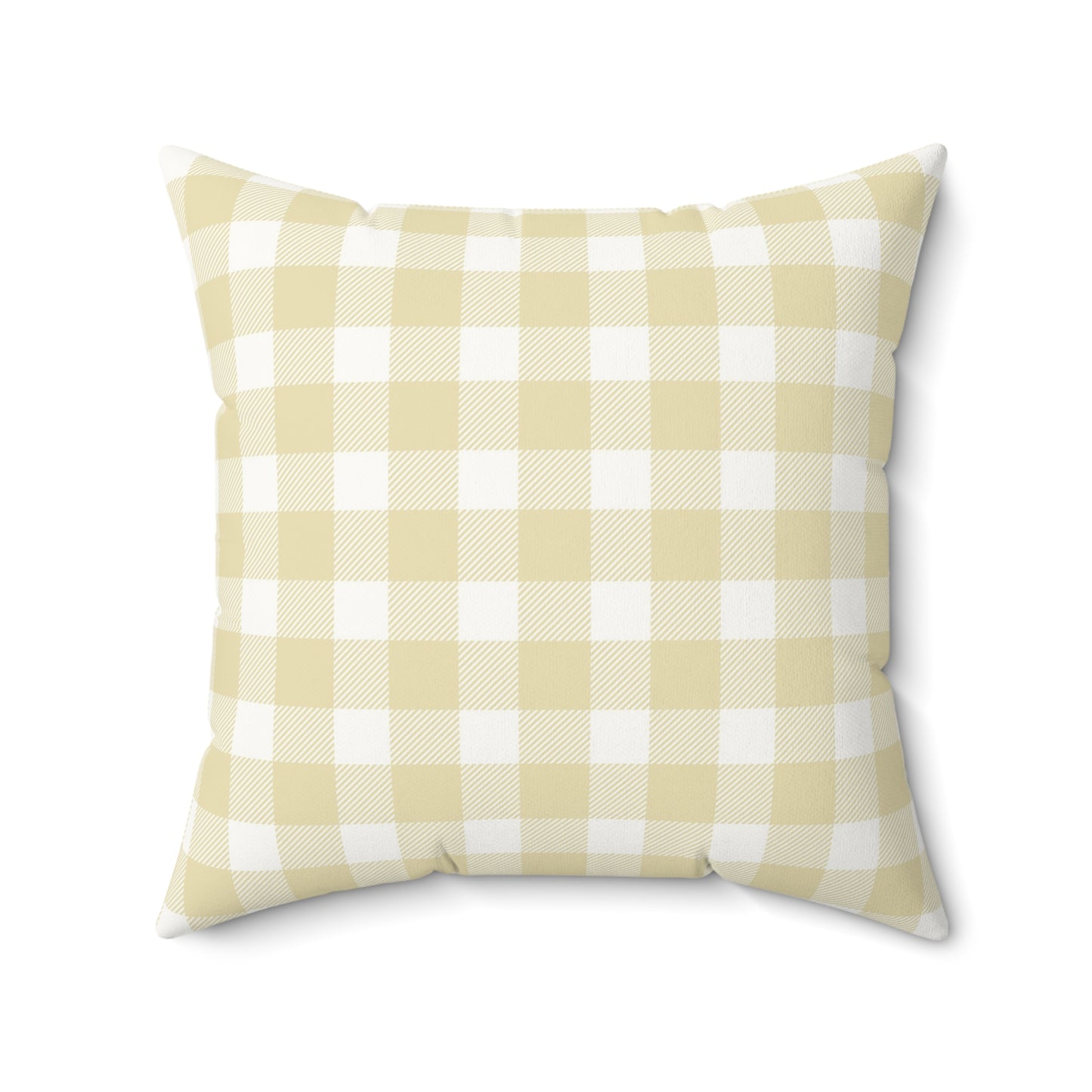Butter Gingham Nursery Pillow